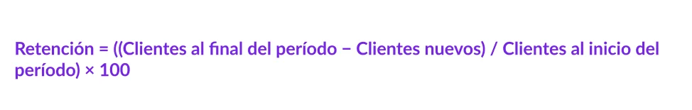 Tasa de retención de clientes