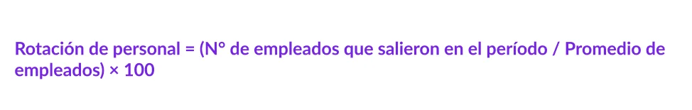 Rotación de personal por tienda