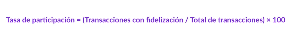 Tasa de participación en fidelización