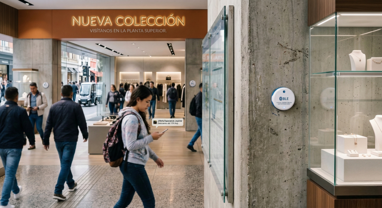 BLE Beacons para seguimiento y marketing de proximidad