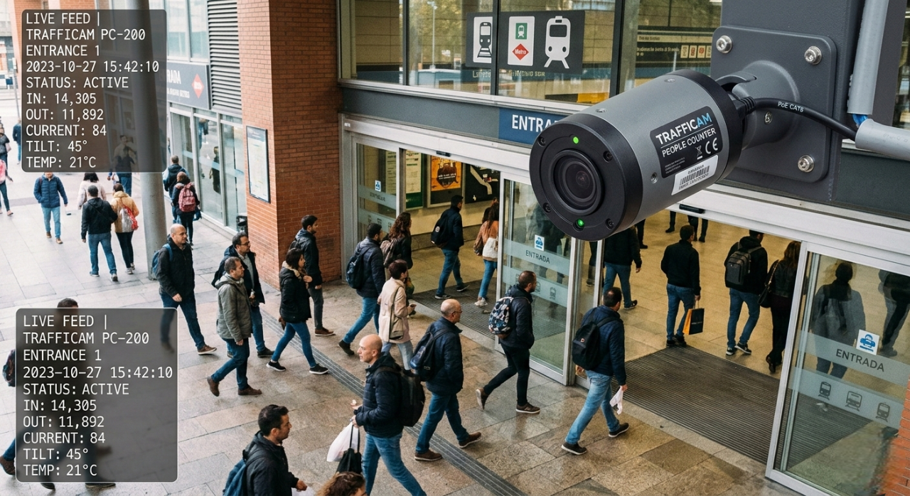 Cámaras estéreo 3D para conteo de personas